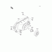 Схема узла: Фара для Kawasaki ZX1100 GPZ1100