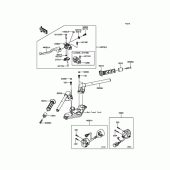 Схема вузла: Кермо для Kawasaki EX250 Ninja 250