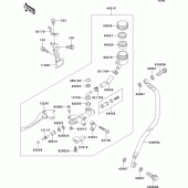 Схема вузла: Clutch master cylinder для Kawasaki ZX750 ZXR750R
