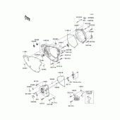 Схема вузла: Engine cover(s) для Kawasaki KX250/ KX252 KX250F