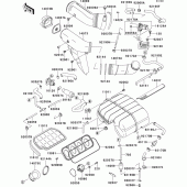 Схема вузла: Air cleaner(1/2) для Kawasaki ZX750 ZXR750R