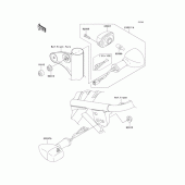 Схема узла: Поворотники для Kawasaki EJ650 W650