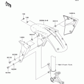 Схема вузла: Переднє крило для Kawasaki ZX1000 Ninja ZX-10R