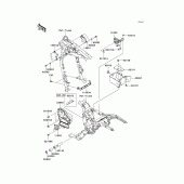 Схема вузла: Кріплення двигуна для Kawasaki VN1600 Vulcan 1600 Nomad