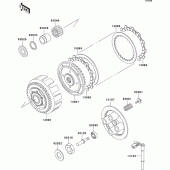 Схема вузла: Зчеплення для Kawasaki EL250 Eliminator 250