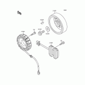 Схема вузла: Генератор для Kawasaki ZR400 ZRX