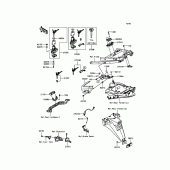 Схема вузла: Замок запалювання для Kawasaki ZX1400 ZZR1400 ABS