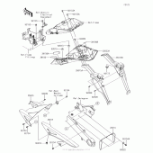 Схема вузла: Rear Fender(S) для Kawasaki ZX1000 Ninja 1000 ABS