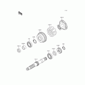 Схема вузла: Secondary shaft для Kawasaki ZR750 ZR-7