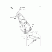 Схема вузла: Рама для Kawasaki KX125