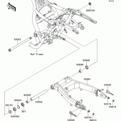 Схема узла: Задний рычаг (Маятник) для Kawasaki VN1700 VN1700 Classic ABS