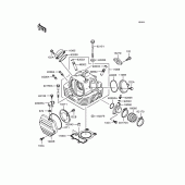 Схема вузла: Головка циліндра для Kawasaki BN125 Eliminator