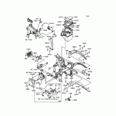 Схема вузла: Кріплення двигуна для Kawasaki VN900 Vulcan 900 Classic