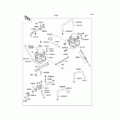 Схема вузла: Карбюратор для Kawasaki EL250 Eliminator 250