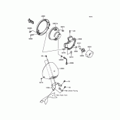 Схема вузла: Headlight(s) для Kawasaki VN1700 Vulcan 1700 Nomad ABS