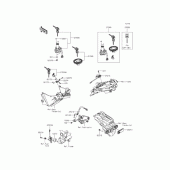 Схема вузла: Замок запалювання для Kawasaki EX250 Ninja 250