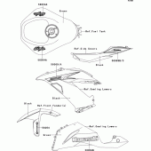 Схема вузла: Decals(green) для Kawasaki ZX636 Ninja ZX-6R ABS