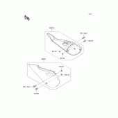Схема узла: Side covers для Kawasaki KX65