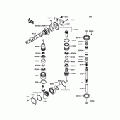 Схема вузла: Camshaft(s)/Bevel Gear для Kawasaki EJ800 W800