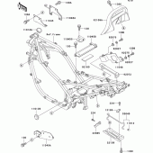 Схема вузла: Кріплення для Kawasaki EX500 EX500