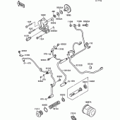 Схема узла: Масляный насос для Kawasaki VN1500 VN-15 SE