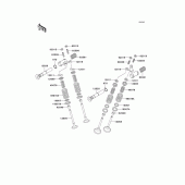 Схема вузла: Клапан(и) для Kawasaki EN500 Vulcan 500 LTD