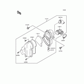 Схема вузла: Повітряний фільтр Kawasaki KLX110 KLX110
