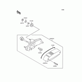 Схема вузла: Задній ліхтар (Стоп-сигнал) для Kawasaki ZR250