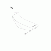 Схема узла: Сиденье для Kawasaki KX100