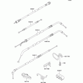 Схема узла: Тросики для Kawasaki ZX1100 ZZ-R1100
