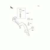 Схема вузла: Лапка гальма для Kawasaki KX500
