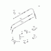 Схема узла: Тросики для Kawasaki KL250 KL250 Super Sherpa
