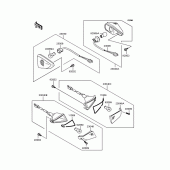 Схема узла: Поворотники для Kawasaki ZX400 ZZR400