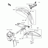 Схема вузла: Крило для Kawasaki KX250/ KX252 KX250F