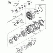 Схема узла: Сцепление для Kawasaki VN1500 VN-15 SE
