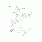 Схема вузла: Перемикач передач для Kawasaki KX85