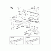 Схема вузла: Кришка бічна/захист ланцюга (Zx1100-e2/e3) для Kawasaki ZX1100 GPZ1100