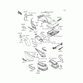 Схема узла: Наклейки (Zg1200-b12/b13) для Kawasaki ZG1200 Voyager XII