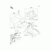 Схема вузла: Сидіння для Kawasaki VN2000 Vulcan 2000