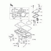 Схема вузла: Breather body/oil pan для Kawasaki ZX1100 Ninja ZX-11