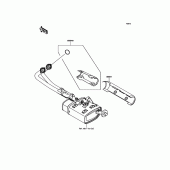 Схема вузла: Аксесуари (Muffler Cover) для Kawasaki EN650 Vulcan S