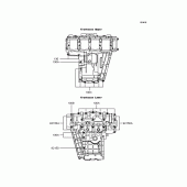 Схема вузла: Болти картера двигуна для Kawasaki ZX750 Ninja ZX-7R