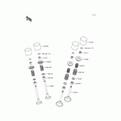 Схема узла: Клапан(ы) для Kawasaki ZX600 Ninja ZX-6