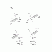 Схема узла: Подножки для Kawasaki ZX1100 Ninja ZX-11