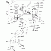 Схема вузла: Передній гальмівний циліндр для Kawasaki ZX1000 Ninja ZX-10R