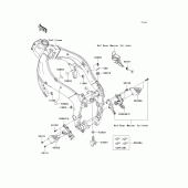 Схема вузла: Frame fittings(front) для Kawasaki ZX600 Ninja ZX-6R