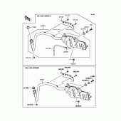 Схема вузла: Вихлопна система для Kawasaki KL110 KSR