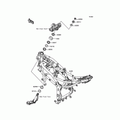 Схема узла: Рама для Kawasaki BX250 NINJA 250SL