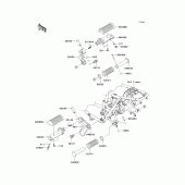 Схема вузла: Підніжки для Kawasaki EJ800 W800