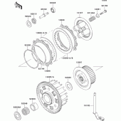 Схема вузла: Зчеплення для Kawasaki ZX600 Ninja ZX-6R